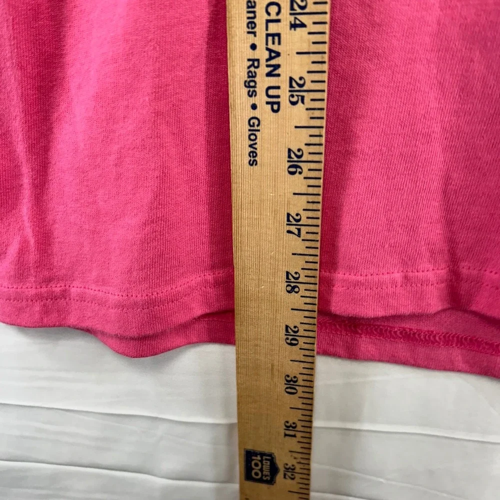 Simply Southern Long Sleeve T-Shirt Women Medium Pink Golden Retriever Puppy NWT